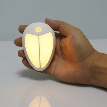 Нов Мини Безжичен Инфрачервен Сензор За Движение На Тавана Лека Нощ, Захранван С Батерии Висящата Лампа, Гардероб Нощни Антре С Монтиран На Стената Лампа Светлина