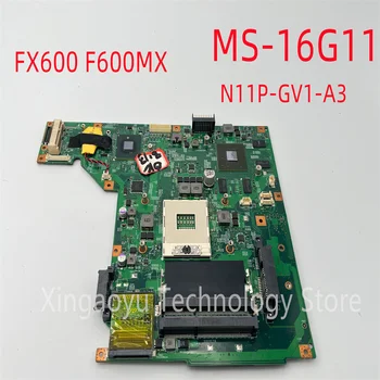 Оригиналът на дънна платка на лаптоп MSI FX600 F600MX MS-16G11 ВЕРСИЯ 1.0 DDR3 GT325M 100% Тест ОК