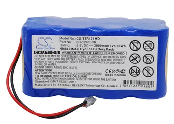 Сменяеми батерии за инфузионного помпа Terumo TE-171, инфузионного помпа TE-172, TE-171, TE-172 8N-1200SCK 9,6 В/мА