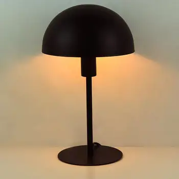 Минималистичная Метал Настолна Лампа във формата на Гъба, Led Защита на Очите, Малката Настолна Лампа за вашия Десктоп на Студентски Четене в Общежитието, Plug-Нощни Лампи