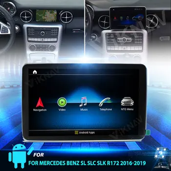 9 инча Android 10 авто радио DVD Мултимедиен Плеър За Mercedes Benz SL SLC SLK R172 2016-2019 GPS Навигация 2din