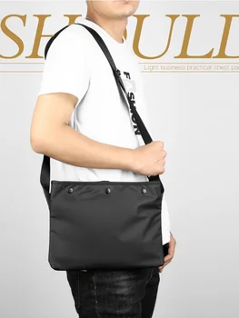 Мъжки дизайнерска чанта-месинджър голям капацитет, мъжки Оксфорд модни и ежедневни стилна висококачествена и лесна пътна чанта-месинджър през рамо