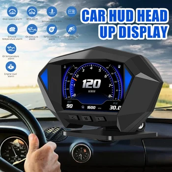 Mayitr 1 бр. Автомобилен HUD Централен Дисплей LCD Инструмент за измерване на Скоростта Автомобилна Аларма за Превишена Скорост Автомобили Част