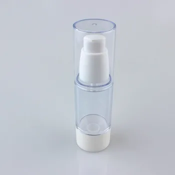 50ШТ бяла бутилка козметични помпа с обем 30 мл за крем, бели екологично чисти козметични контейнери, кръгла козметична безвоздушная бутилка с обем 30 мл