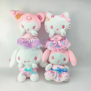 Sanrio Kawali Kuromi Hello Kitty My Melody Cinnamoroll Възглавница Плюшени Играчки Kuromi Плюшен Мека Кукла за детски подарък