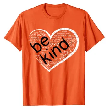 Оранжева тениска В ДЕН на съединението, подарък срещу тормоз и тениска Be Kind