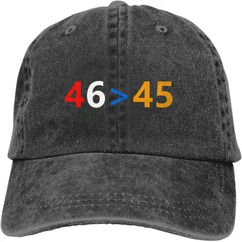 LJR Унисекс за възрастни 46 Повече От 45 Бейзболна ковбойская шапка-Ланка, удобна, регулируема и моющаяся. Черен