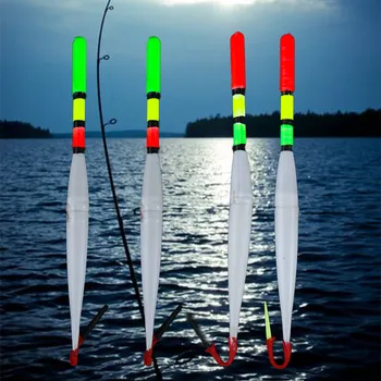 2 елемента LED Риболов на Плувка, Блеснали на Светлината в Дълбока Вода Гаф Риболовни Принадлежности Гаф, Риболовни Принадлежности, с Електроните Батерия
