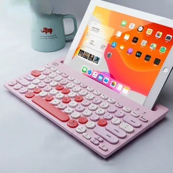 iPad Bluetooth-съвместима Клавиатура Мини Безжична Детска Клавиатура За iPad Air 4 iPad Pro 11 Xiaomi Tablet Телефон Клавиатура Истински