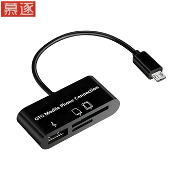 Usb Micro SD Card Reader Кабел-Адаптер за Четене на Карти SD и Micro SD TF Свързване Четец на Смарт-Карти с Памет за порт Micro usb