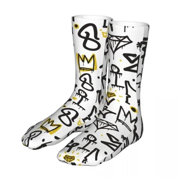Модерен Мъжки Чорапи Дамски Чорапи Harajuku стил Ретро iti с букви Спортни Чорапи през Цялата година