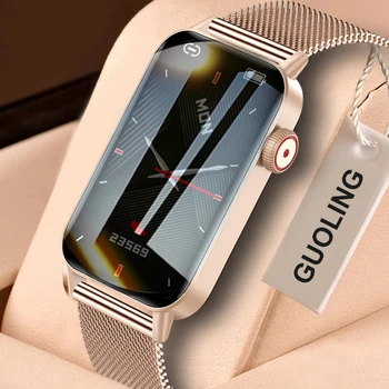 Нови Луксозни Часовници Модерен Смарт Часовници Дамски Фитнес Тракер Часовници Монитор На Сърдечната Честота Спортни Умни Дамски Часовници За Huawei, Xiaomi