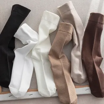 Прости универсални обикновен мъжки и женски универсални чорапи със средна дължина, с широки пръсти, дезодорант дамски памучни чорапи, Спортни чорапи