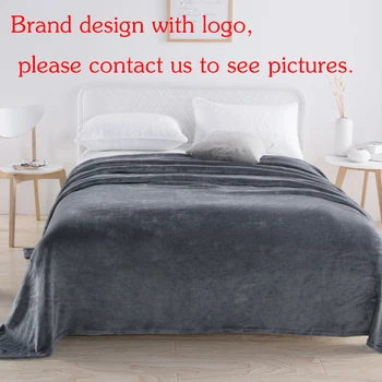 Одеяло с логото на марката, моля, свържете се с нас преди пускането на поръчката.