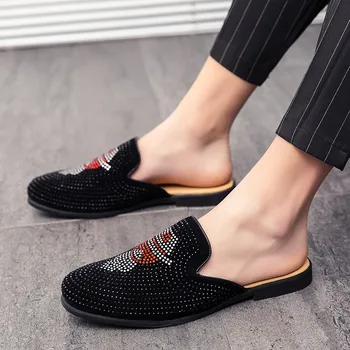 Обувки са Удобни Мъжки Маркови Нови 2021 Дизайнерски мъжки Тенденция на Луксозни Сандали Ръчно изработени Офис Бизнес Леки