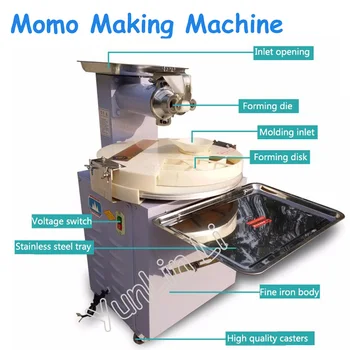 Автоматична Прокатная Машина Momo Машина За Приготвяне На Хляб В Няколко Търговски Машина За Формиране На Дискове Сегментиране Кръг Кексчета На Пара
