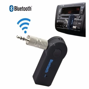 100 бр./лот 3,5 мм Уникален Безжичен Bluetooth, AUX Аудио Стерео Музика Домашен Автомобилен Приемник Адаптер