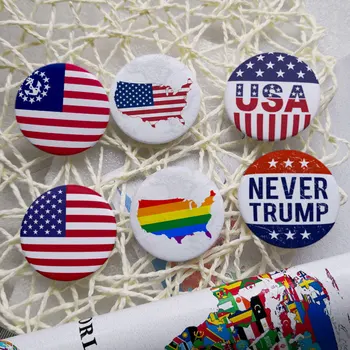 Карта на хартата на Съединените Щати Икони с оловянными бутони ЛГБТ Гей Дъгова гордост Икони с Оловянными бутони с Икони флага на САЩ и Америка