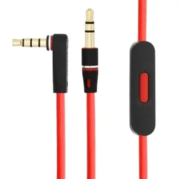 Кабел за слушалки OOTDTY за слушалки Beats Mixr / Solo HD с възможност за регулиране на силата на звука на разговор +/-