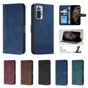 Модни чанти-Портмоне, за телефони Xiaomi Redmi K40 10 9А 9В 8A 7A Note 8T 9T 10S 9S, Сгъваеми Кожени Калъфи с Отделения за Карти, Противоударные Седалките