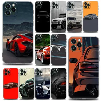 Най-бързите Спортни Автомобили Калъф за Телефон за iPhone 13 12 11 SE 2022 X XR XS 8 7 14 Pro Mini Max Plus Мек Силиконов Калъф