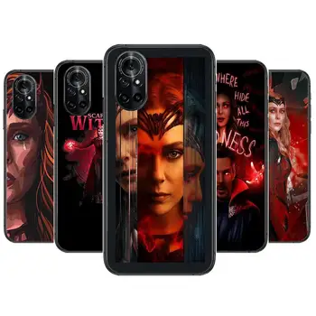 Marvel Scarlet Witch Прозрачен Калъф За Телефон Huawei Honor 20 10 9 8A 7 5T X Pro Lite 5G Black Etui на Корпуса Hoesjes Комикс Модерен дизайн
