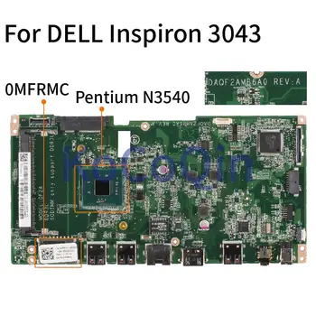 За DELL ALL-IN-ONE 20 3043 Pentium N3540 дънна Платка на лаптоп CN-0MFRMC 0MFRMC DAQF2AMB6A0 SR1YW дънна Платка на лаптоп