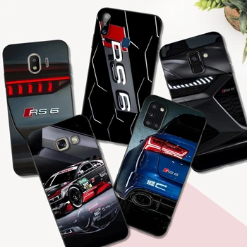 Черен Калъф от TPU За Samsung Galaxy S6 s7 s8 s9 plus делото Луксозен Популярен Спортен Автомобил на Audi RS