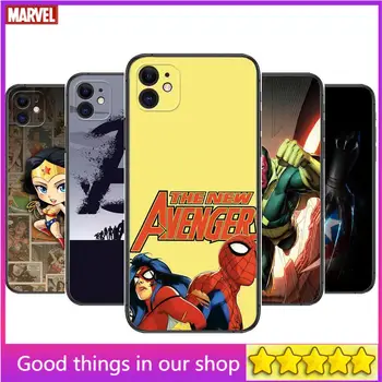 Калъфи за телефони Marvel Отмъстителите comics за iphone 13 Pro Max case 12 11 Pro Max PLUS 8 7 PLUS 6S iPhone XR XS X mini mobile cell уо