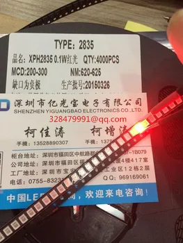 1000 БР. SMD LED 2835 Червен 0,2 W висок светъл светоизлучающий диоден чип светодиоди 620-625 нм PLCC-2 SMD/SMT 3528 Червена