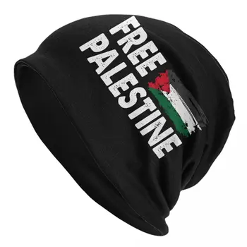 Безплатен Газ Палестинския Флаг Арабски Шапки-Абсорбатори Градинска Вязаная Капачка Есен Зима Палестинския Флаг Патриотични Тюбетейки Шапки, Шапки