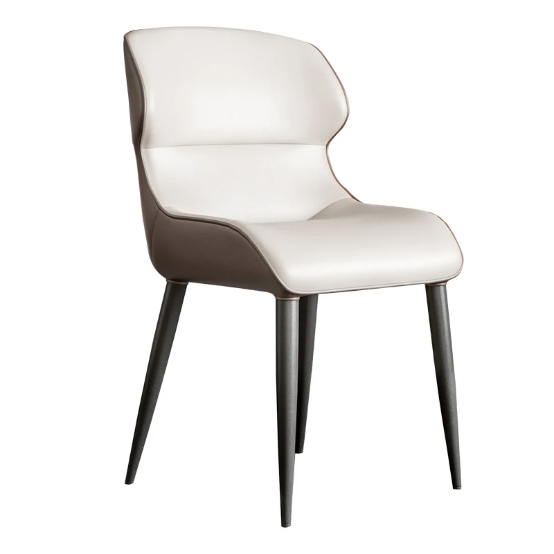 Кожени Модерни Трапезни Столове Луксозни Метални Мобилни Столове За Отдих Скандинавски Дизайн Спалня Cadeiras De Jantar Маса За Хранене Мебели Изображение 0