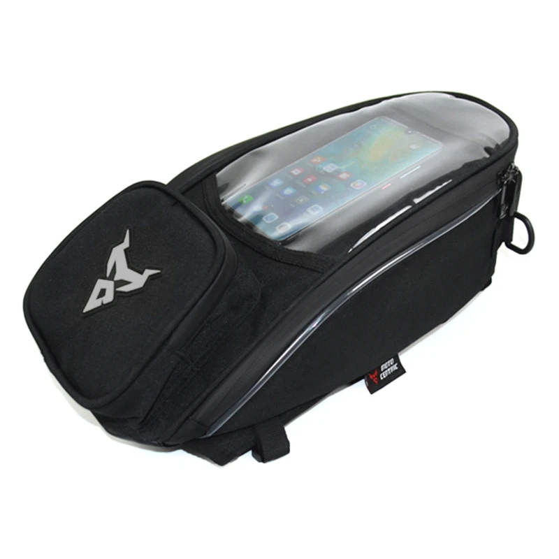 Чантата На Резервоара на мотоциклета чанта Магнитни Резервоара Прозрачна Чанта за Навигация по Телефона Изображение 2
