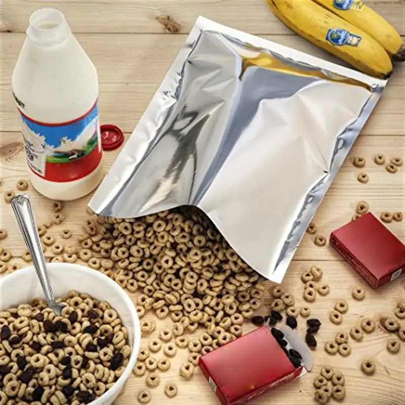 Чанти Миларова за съхранение на хранене се поставят в торби Миларова за съхранение на храна с мивки кислород 100кс400кк 3 слоя концентрирана стая торбички с цип Изображение 3