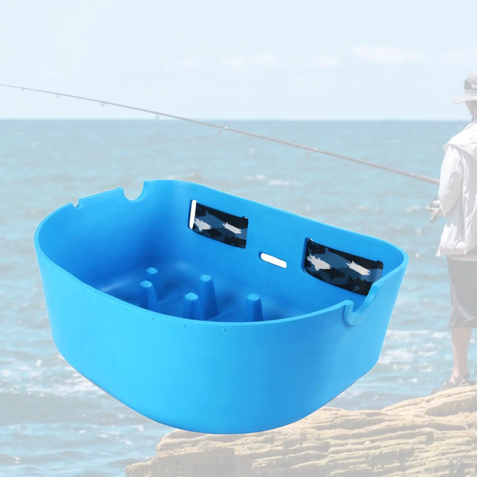 Здрава Кошница за въжето Лесно да се отстранява и се изпразва Плаваща Тава за Риболов Здрава и Лека Количка за Източване на лодка за открито Изображение 1