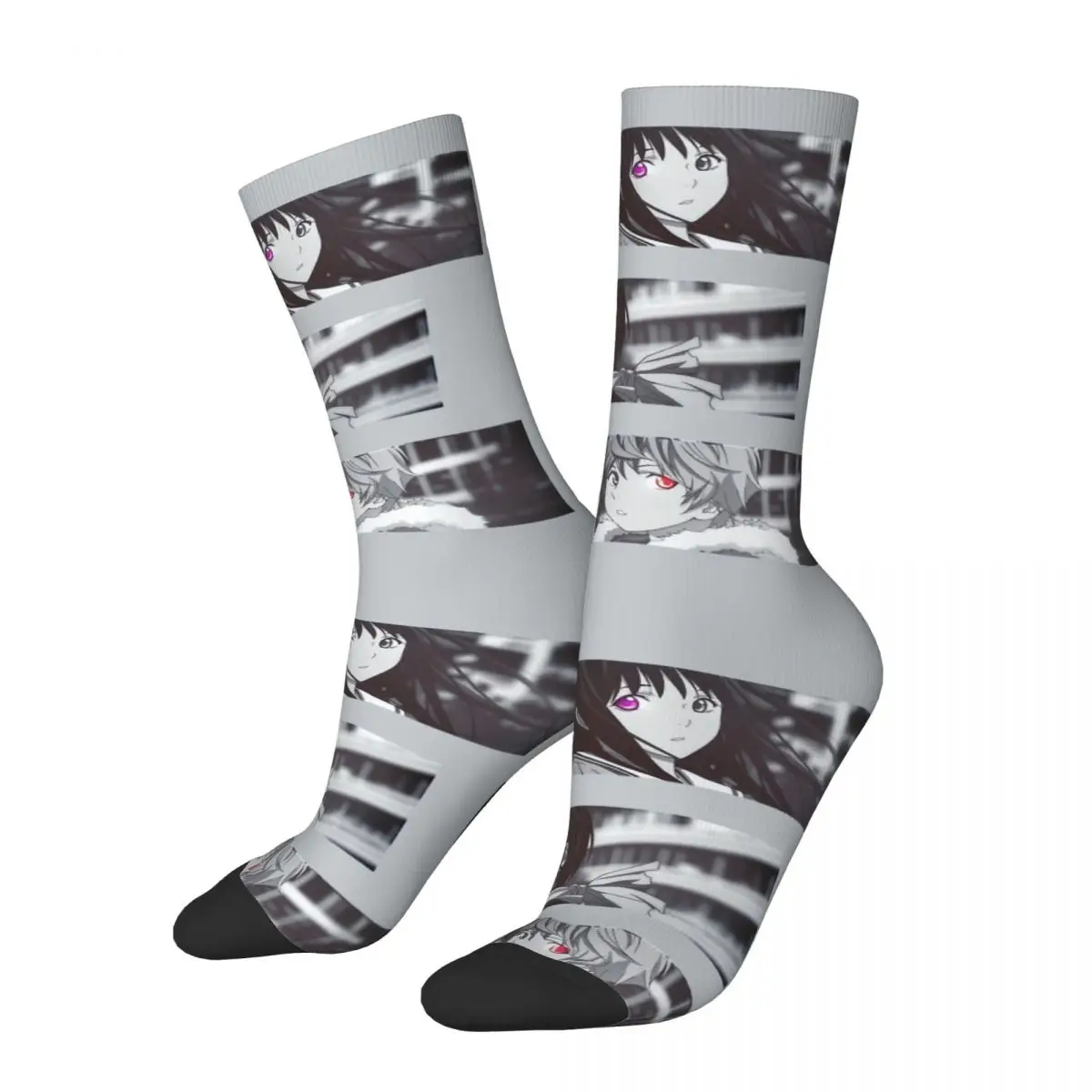 Забавен Луд Компрессионный Чорап за Мъже Аниме Noragami Хип-Хоп Harajuku Noragami Щастлив, Безшевни Модел С Принтом За Момчета Экипажный Чорап Изображение 0