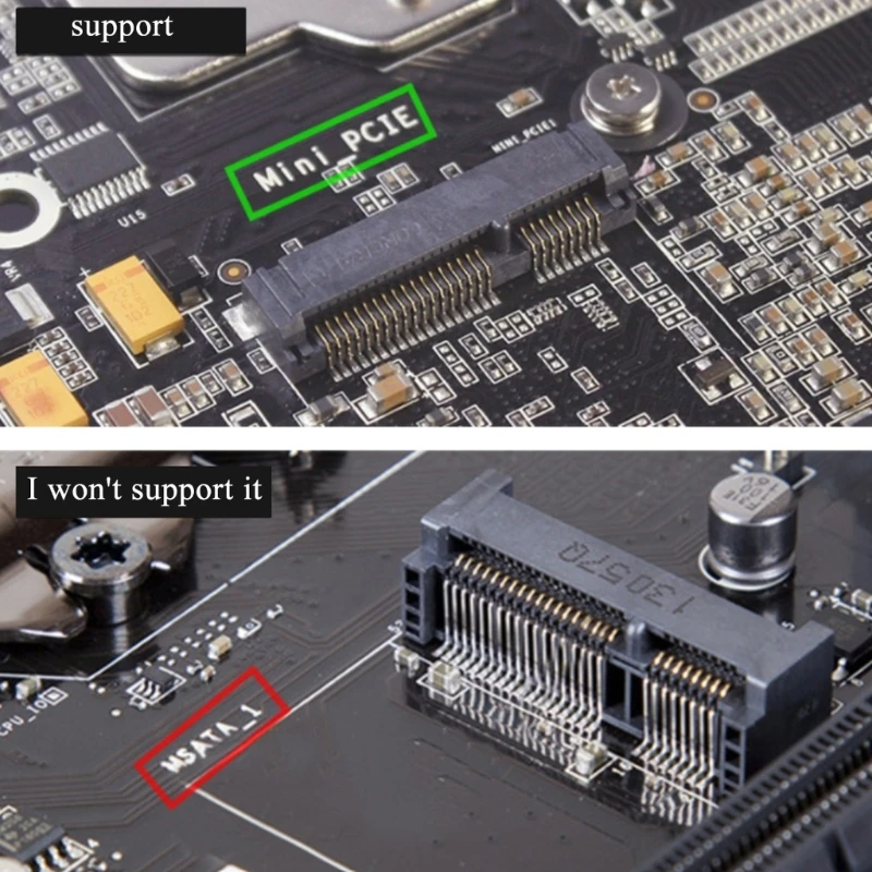 Адаптер NGFF M2 за Mini PCIE Адаптера Mini PCIe за M2 NGFF Безжичен Модул Bluetooth Адаптер-съвместима Безжична карта Висока Скорост Изображение 2