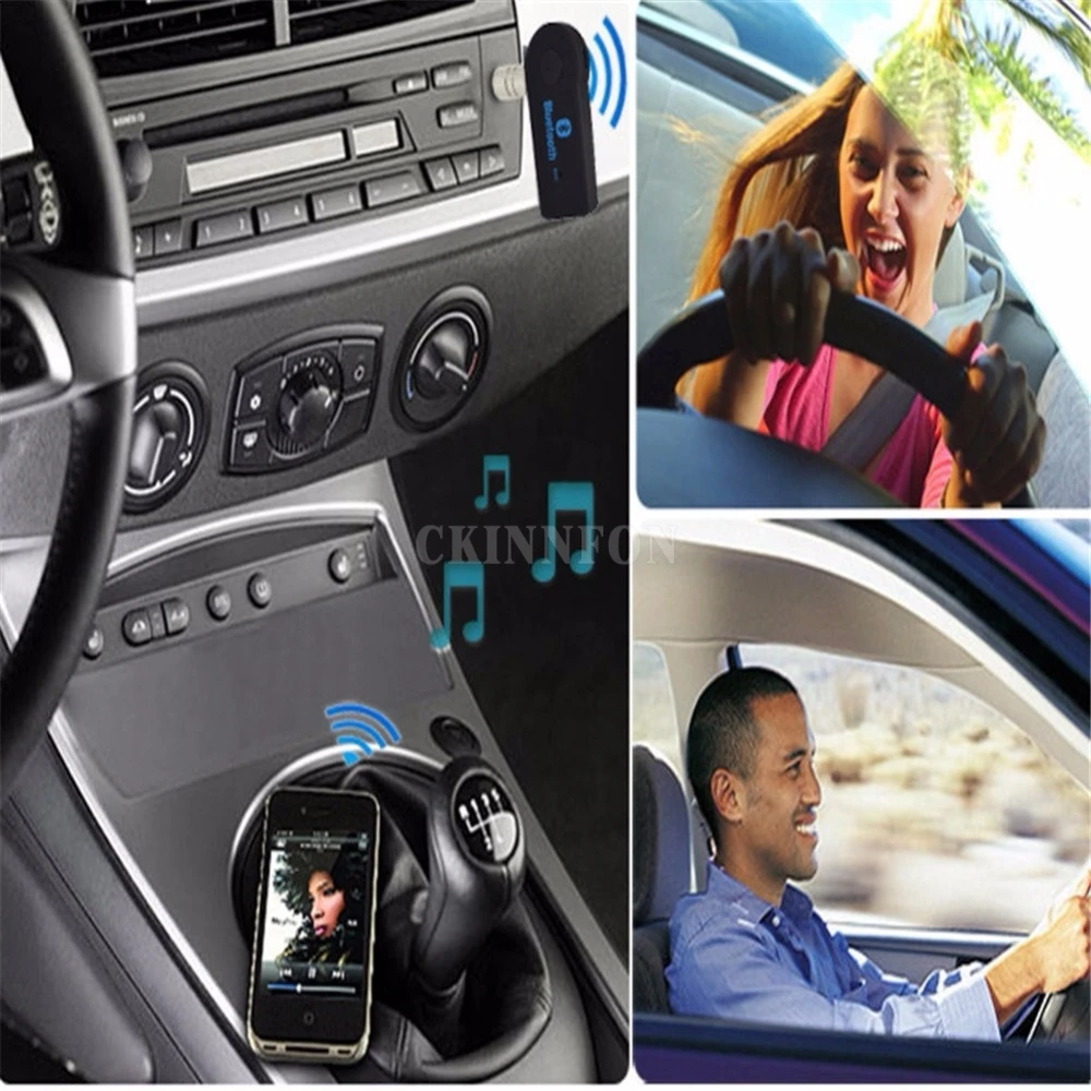 100 бр./лот 3,5 мм Уникален Безжичен Bluetooth, AUX Аудио Стерео Музика Домашен Автомобилен Приемник Адаптер Изображение 1