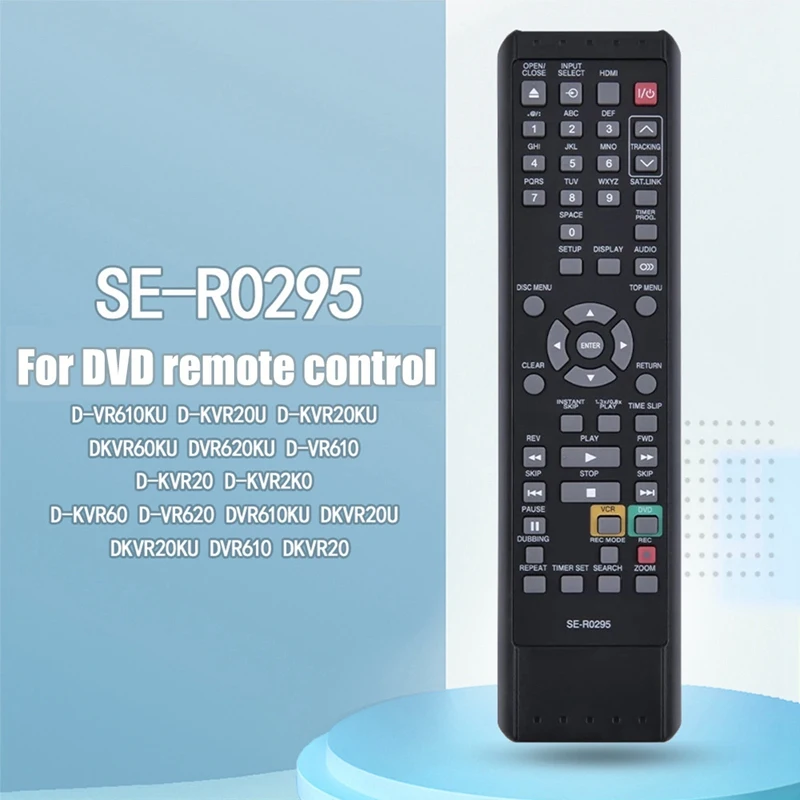 SE-R0295 Дистанционно Управление За Toshiba DVD Vcr Видео DVR620KU D-VR620 DKVR60KU D-VR610KU DVR610KU D-VR620KU Изображение 2