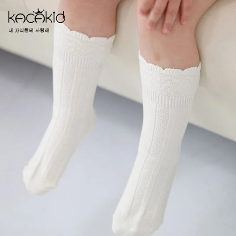 10 Чифта Сладки Чорапи за Новородени Момичета, Памучни Летни Чорапи до Коляното за Бебета на възраст 0-4 години, Бяло/Розово Изображение 0